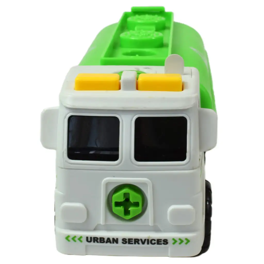 imagen de Servicios Urbanos: Camión de tanque desmontable con herramientas y sonido 20cm 2