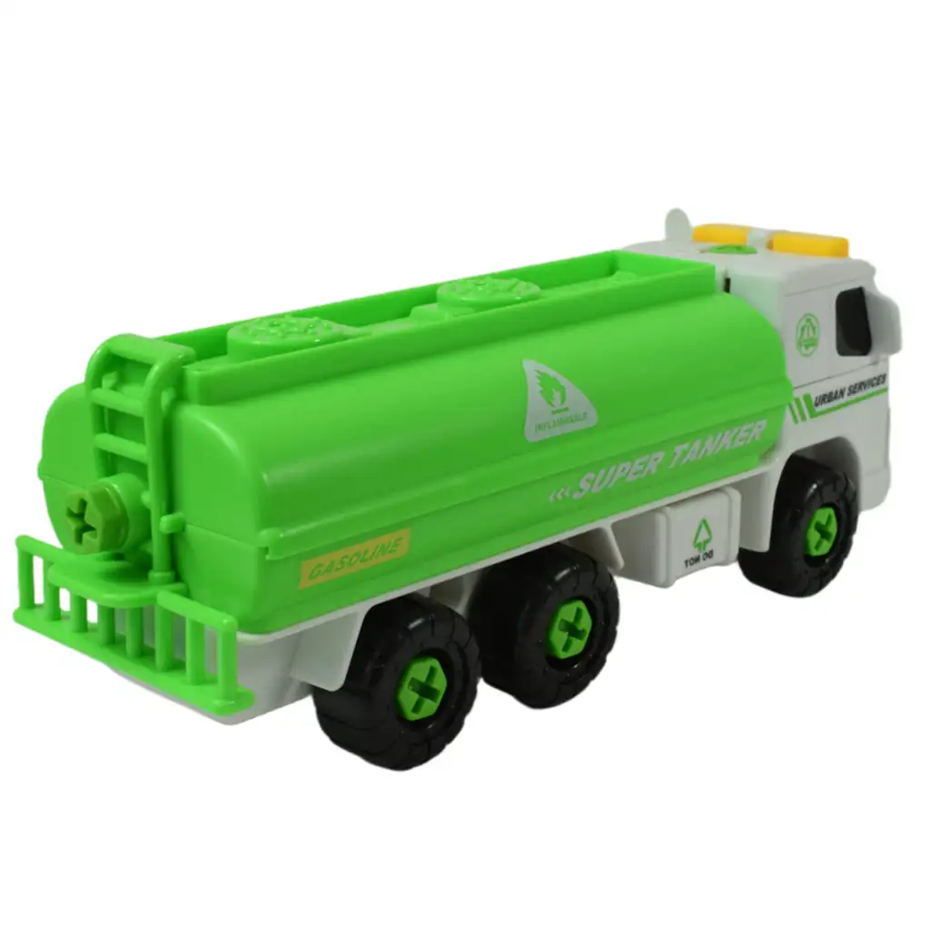 imagen de Servicios Urbanos: Camión de tanque desmontable con herramientas y sonido 20cm 5