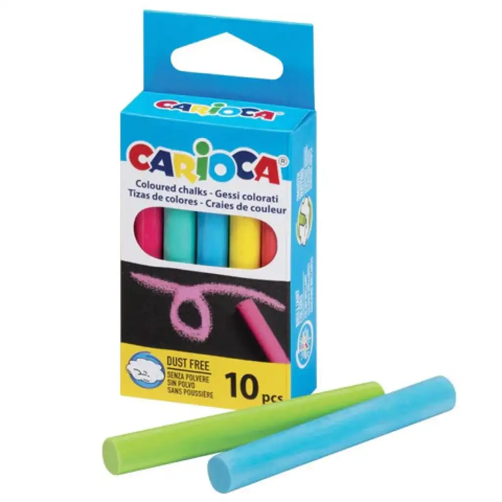 imagen de Set de 10 tizas de colores - Carioca 1