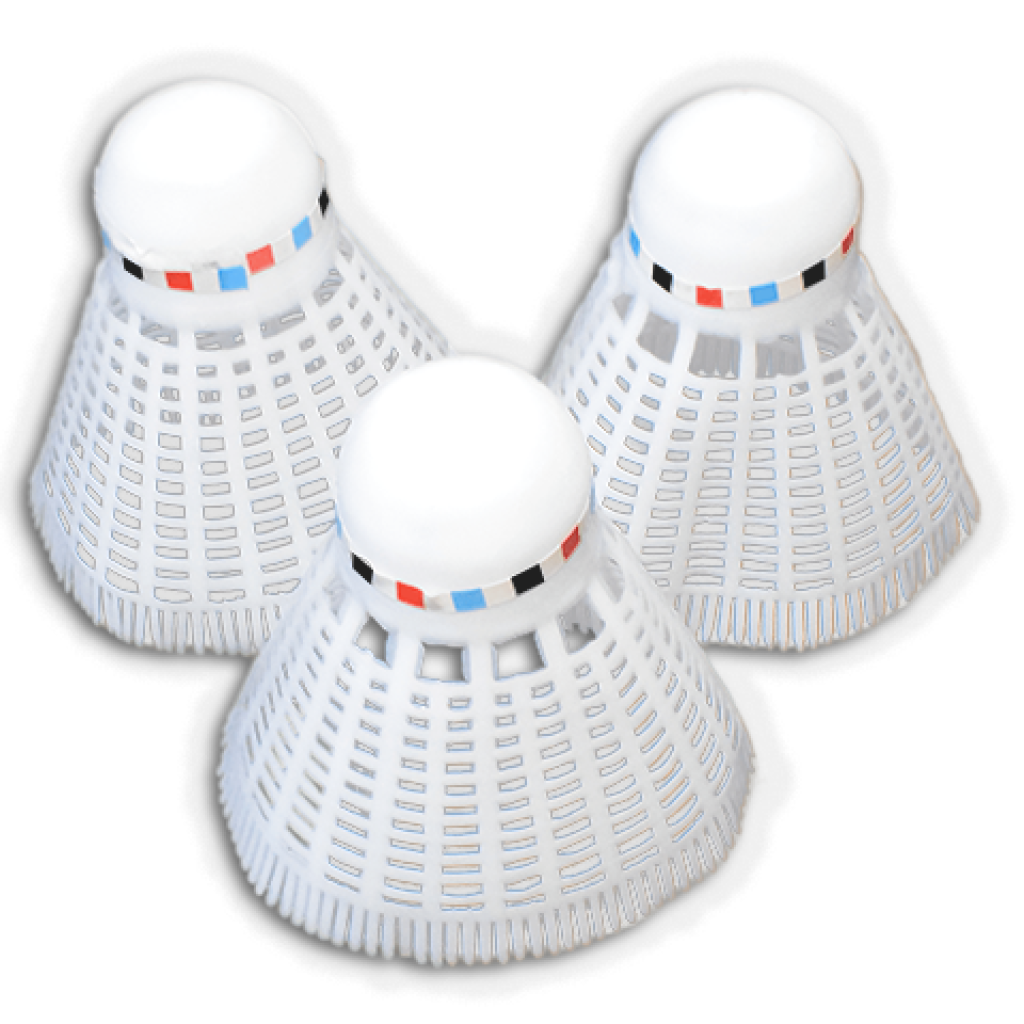 imagen de Set de 3 raquetas de bádminton en color blanco 1