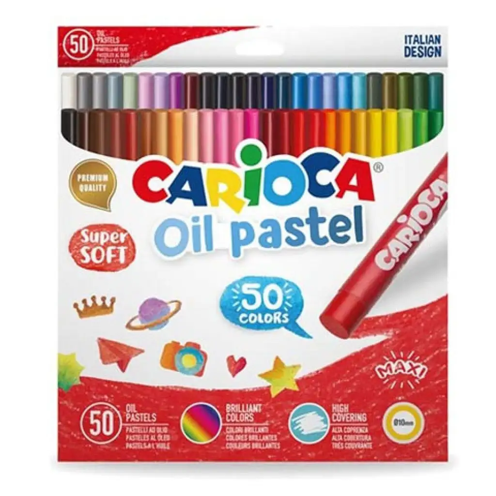imagen de Set de 50 crayones de óleo - Carioca 1