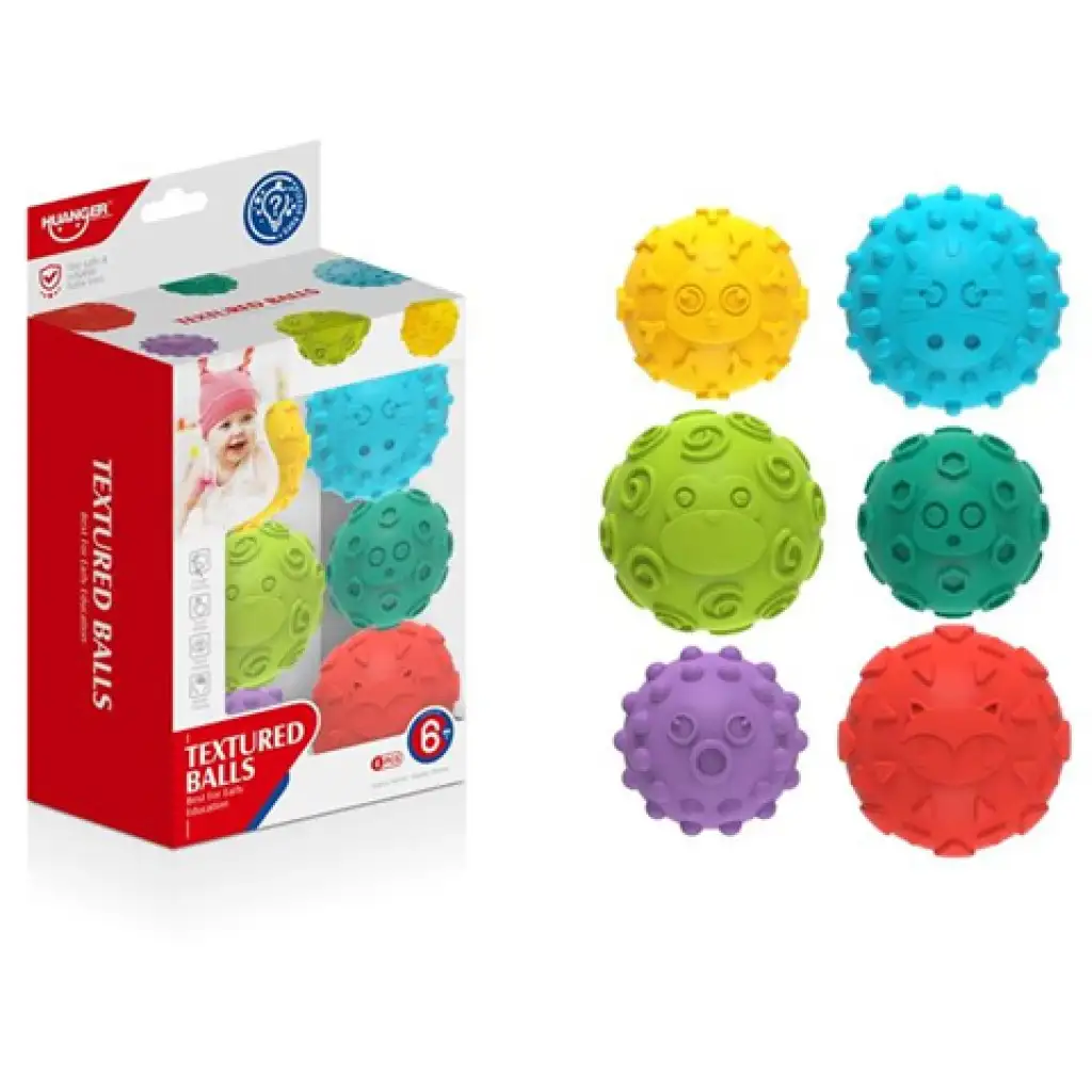 imagen de Set de 6 pelotas suaves para el desarrollo de habilidades de colores 1