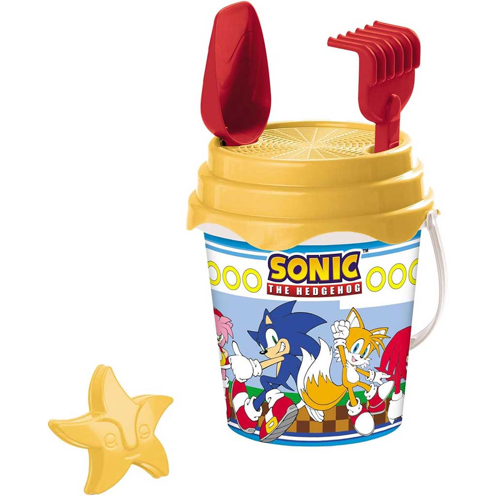 imagen de Set de arena con diseño de Sonic el erizo y cubo - Mondo Toys 1