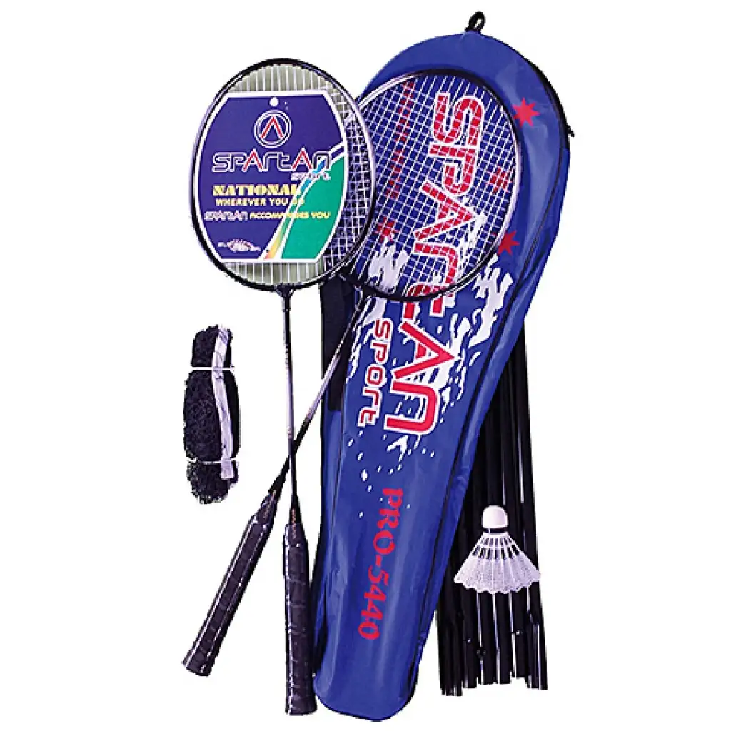 imagen de Set de bádminton deluxe con 2 raquetas en estuche - Spartan 1