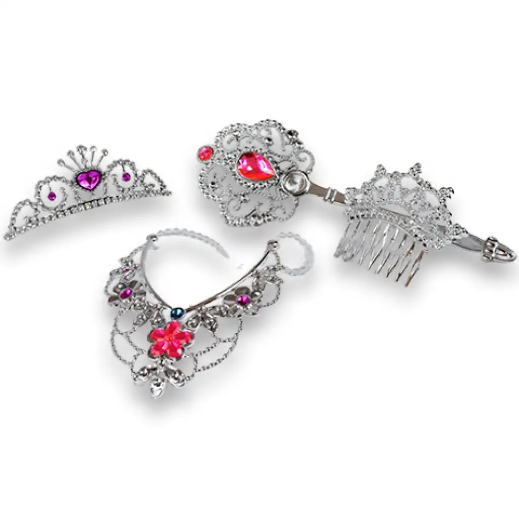 imagen de Set de belleza de princesa con tiara, collar y varita mágica 2