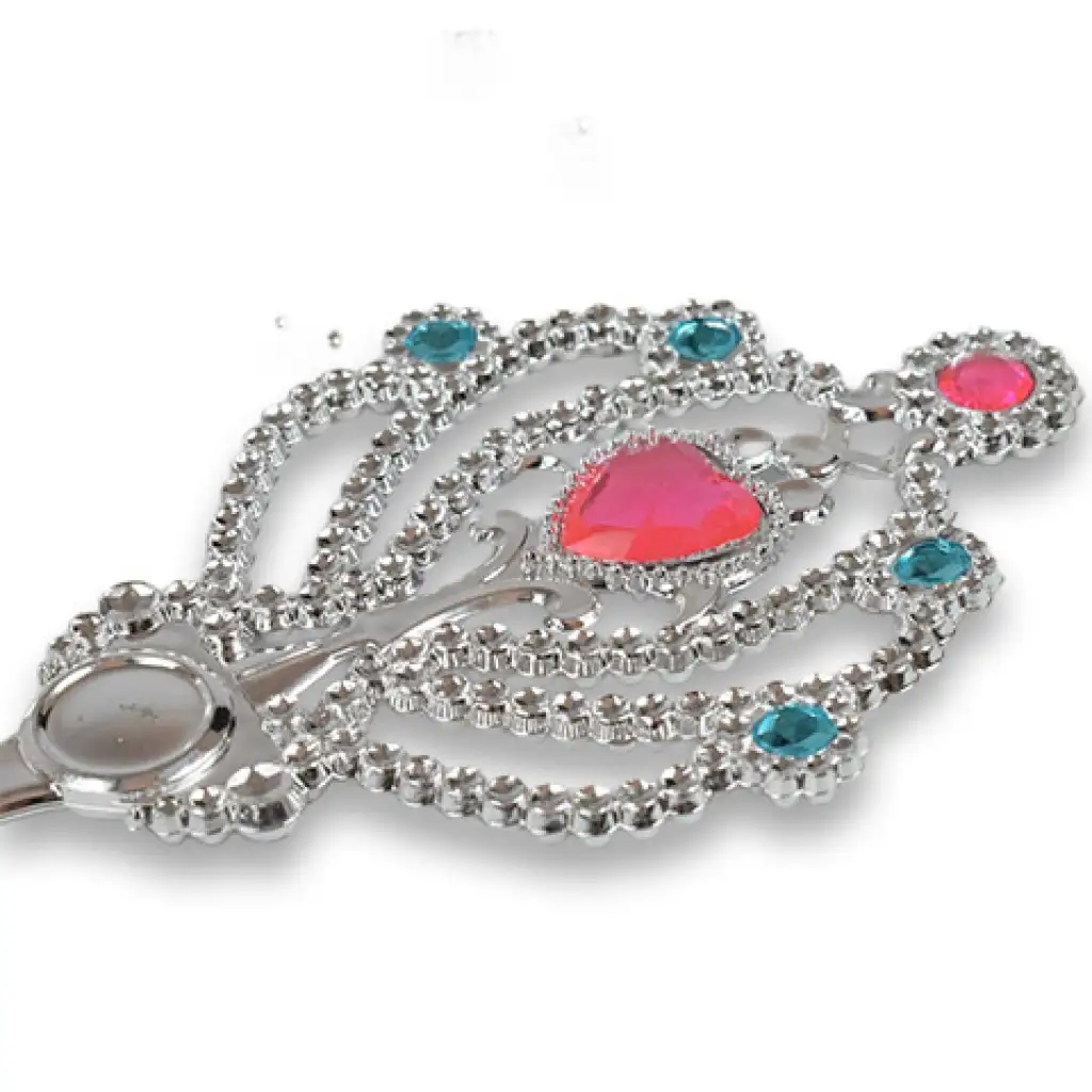 imagen de Set de belleza de princesa con tiara, horquilla, pendientes y varita mágica 2