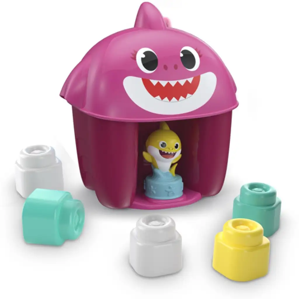 imagen de Set de bloques de construcción Baby Shark con figura en varias versiones - Clementoni 2