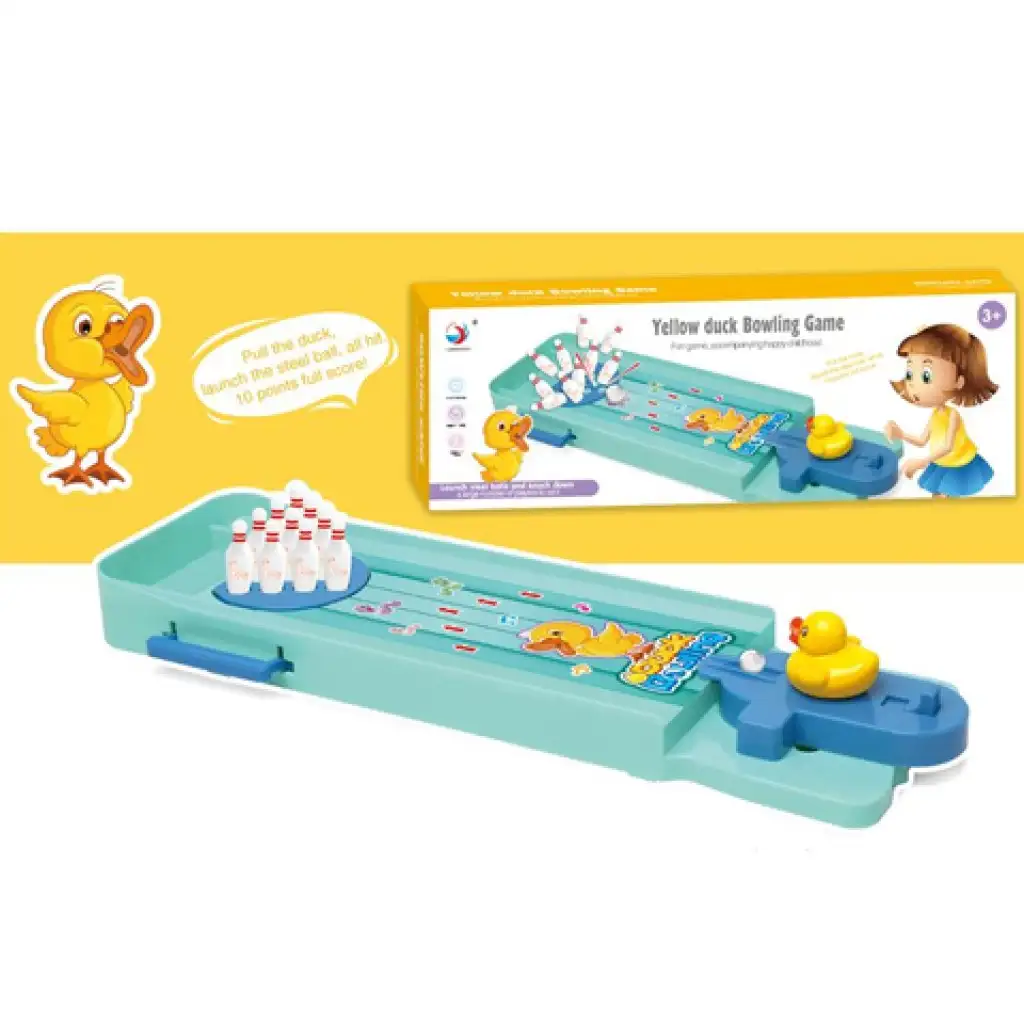 imagen de Set de bolos de mesa con patito 1