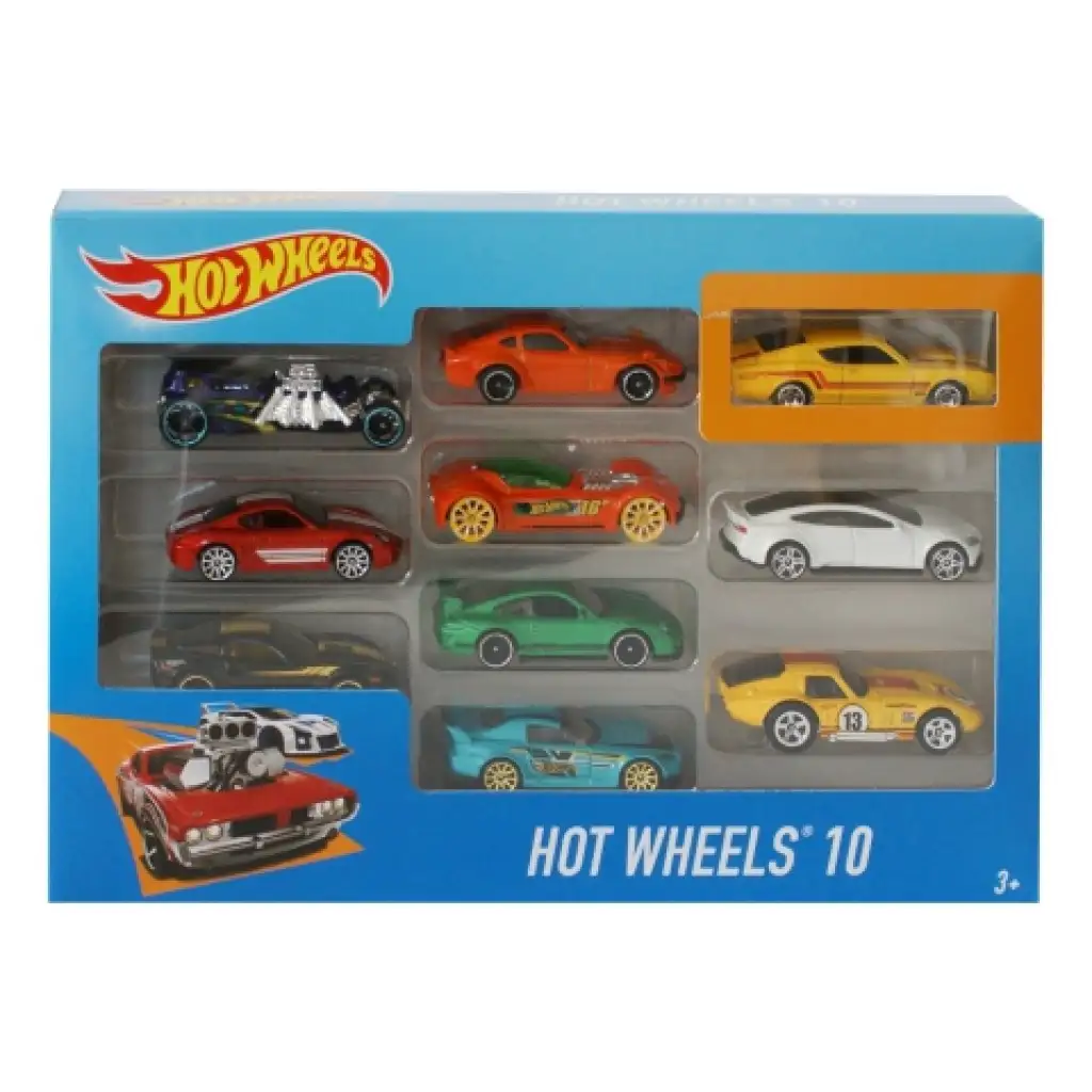 imagen de Set de coches pequeños Hot Wheels de 10 unidades - Mattel 2