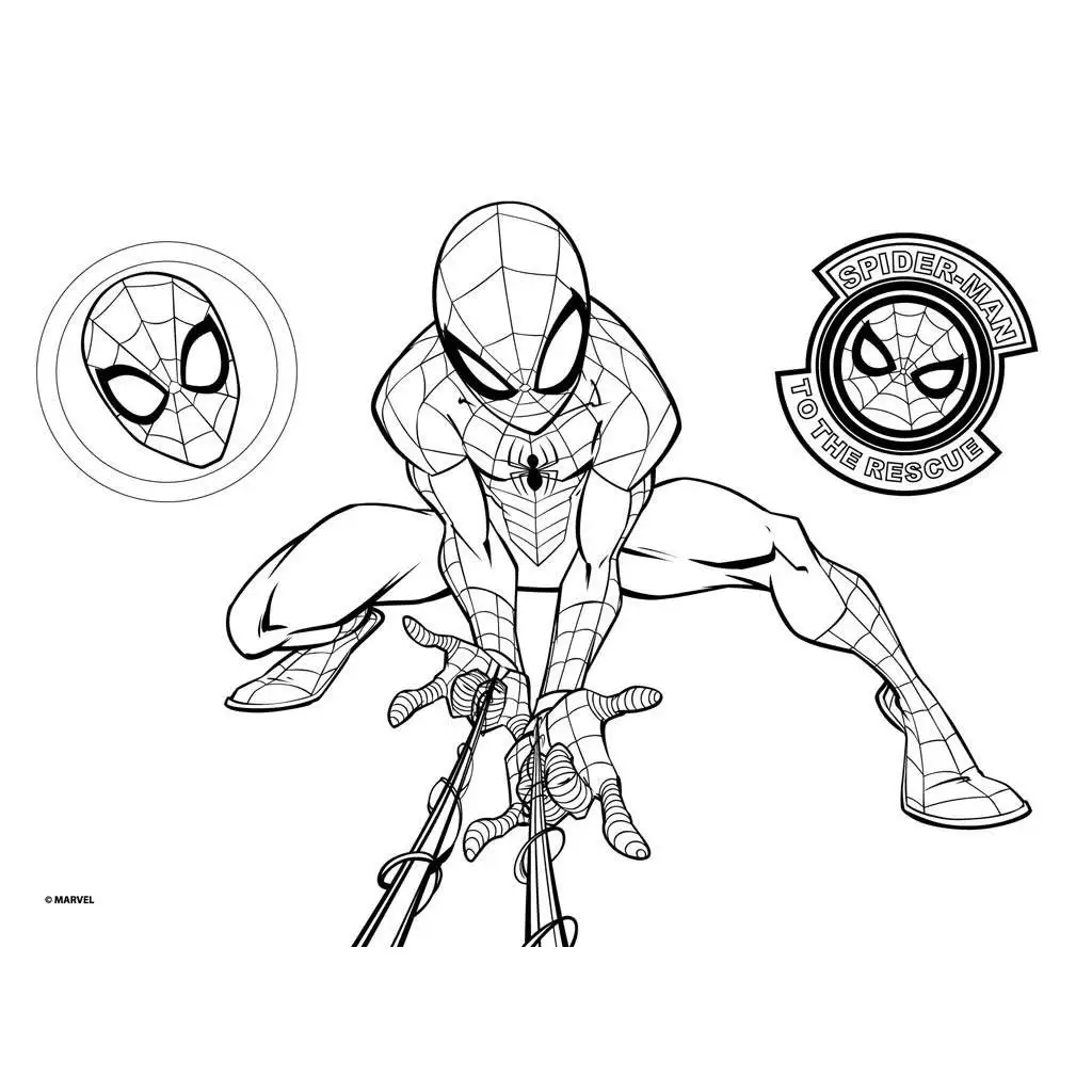 imagen de Set de colorear XXL de Spider-Man 54x47cm 3