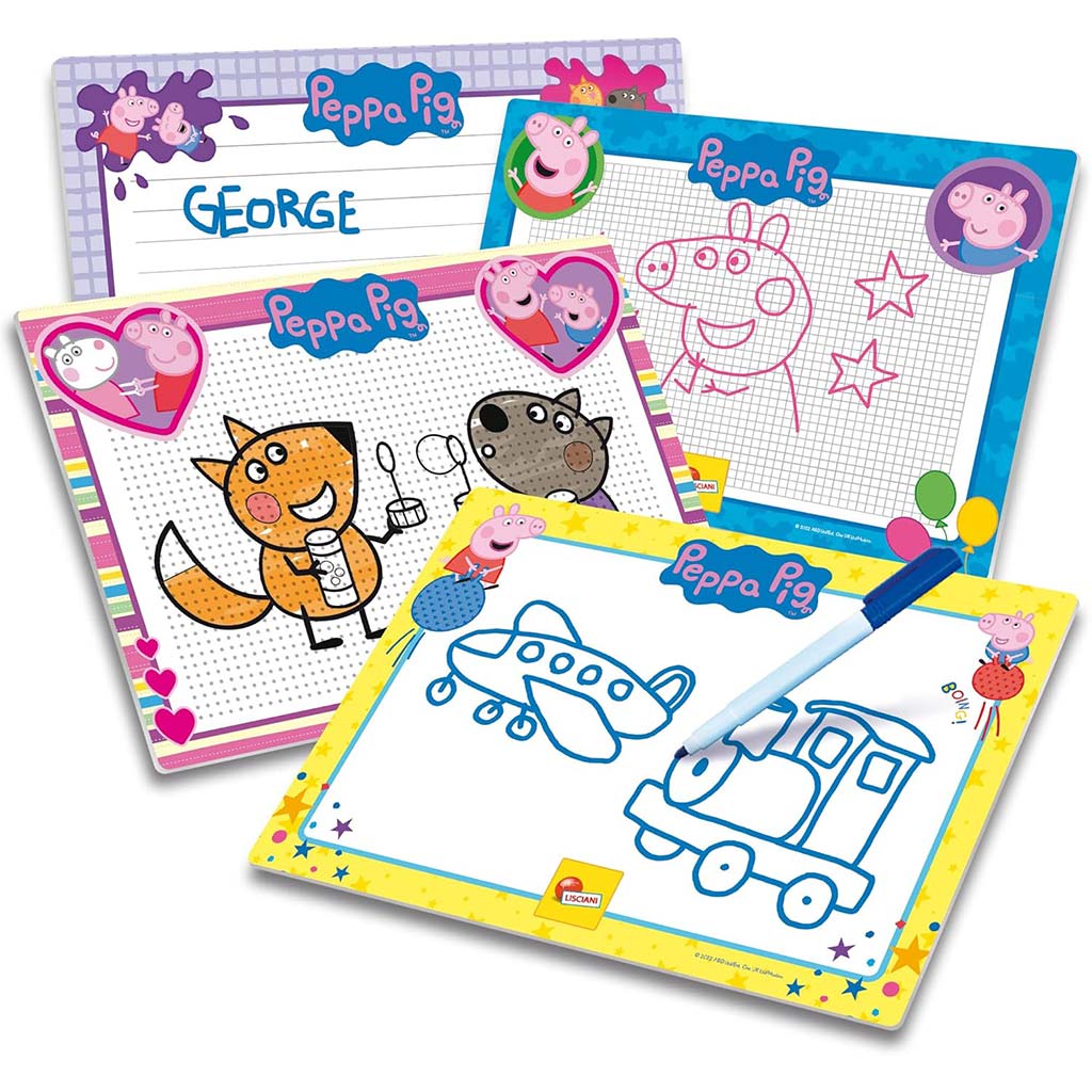 imagen de Set de escuela de dibujo de Peppa Pig - Lisciani 3