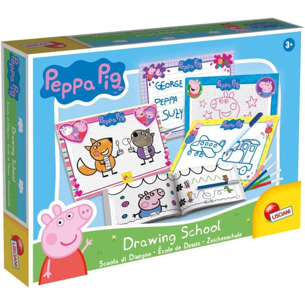 imagen de Set de escuela de dibujo de Peppa Pig - Lisciani 1