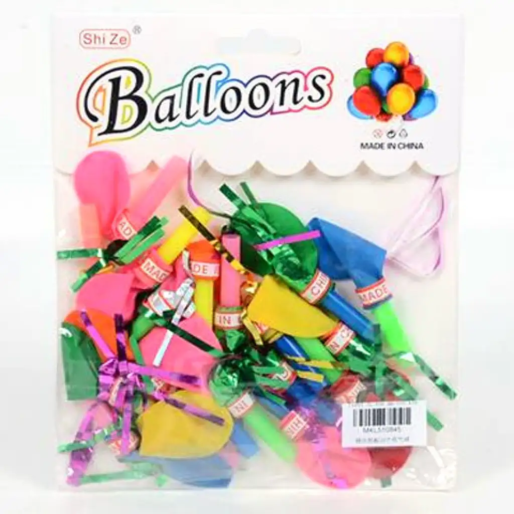 imagen de Set de fiesta de globos coloridos y brillantes de 20 unidades 1