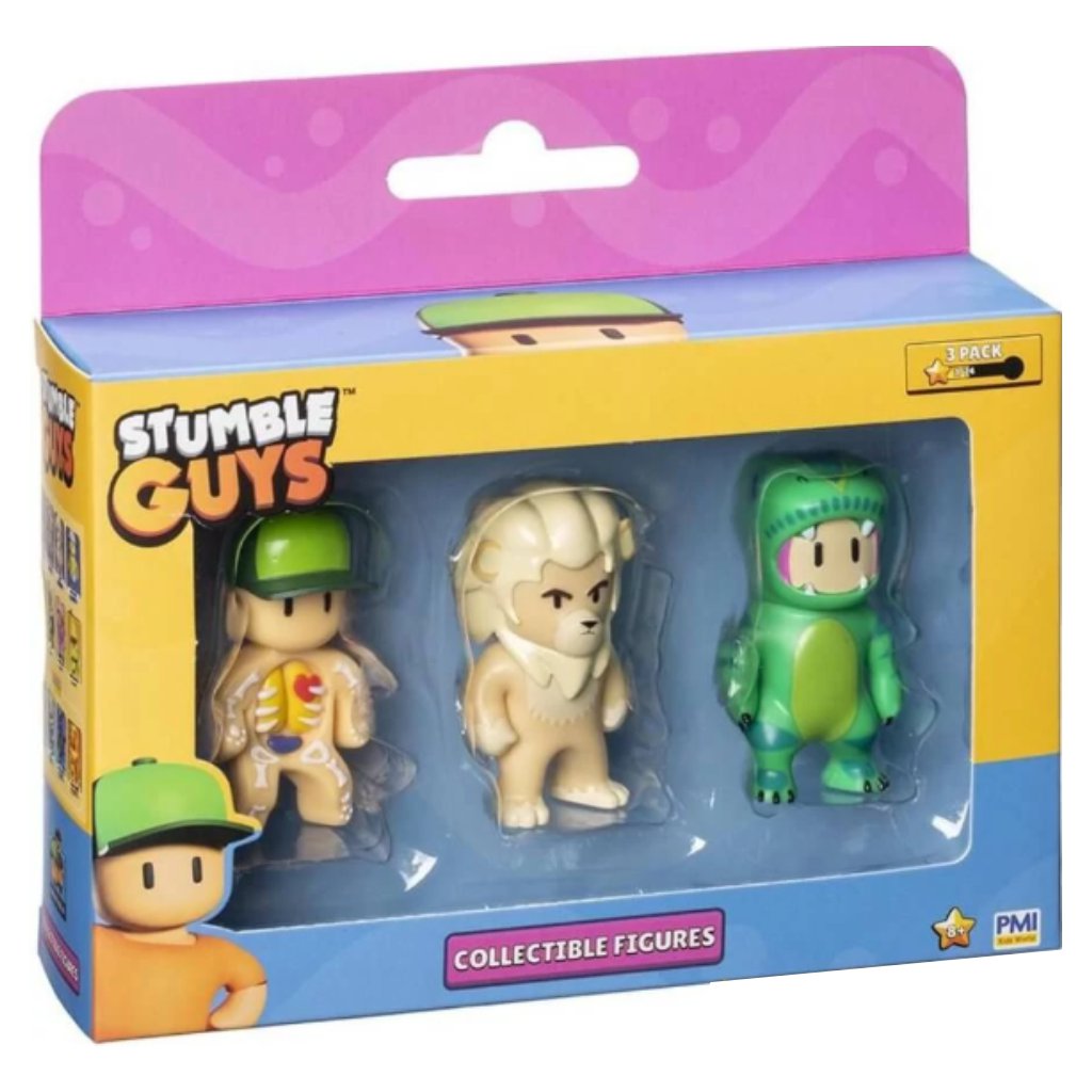imagen de Set de figuras de 3 piezas de Stumble Guys en varias versiones, serie 2 3