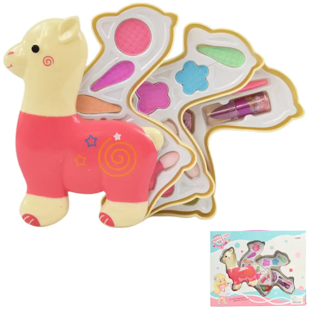 imagen de Set de Maquillaje: Paleta de Maquillaje de Tres Niveles en Forma de Llama 1