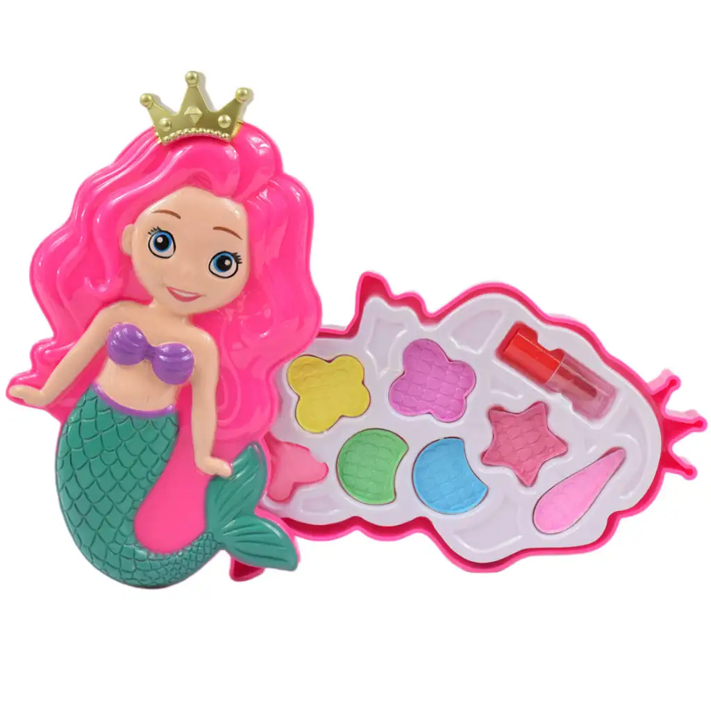 imagen de Set de Maquillaje: Paleta de Maquillaje en Forma de Sirena con Pintalabios 4