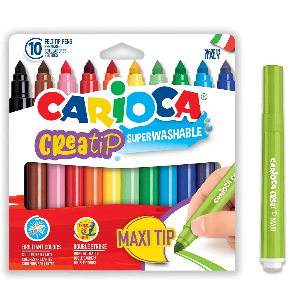 imagen de Set de marcadores maxi de 10 piezas - Carioca 1