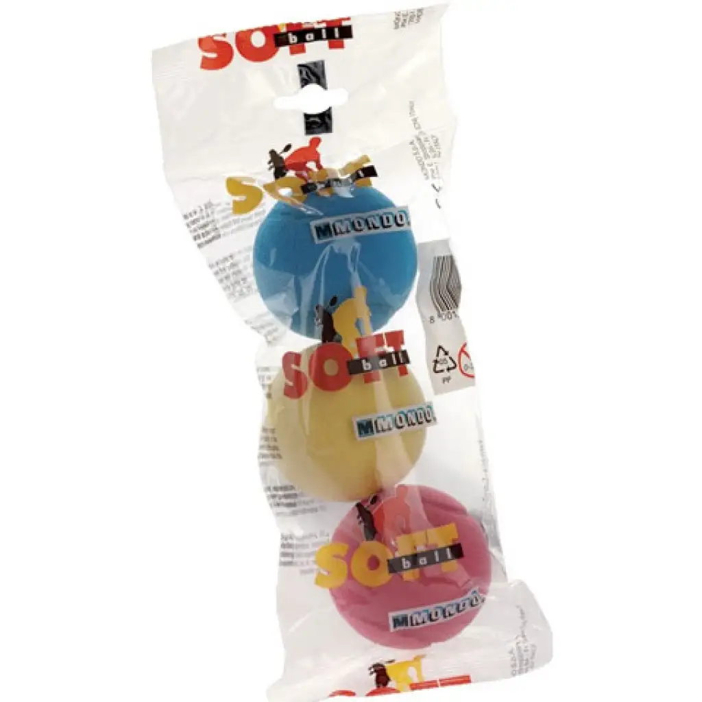 imagen de Set de pelotas de espuma de colores 3 piezas 7 cm 1