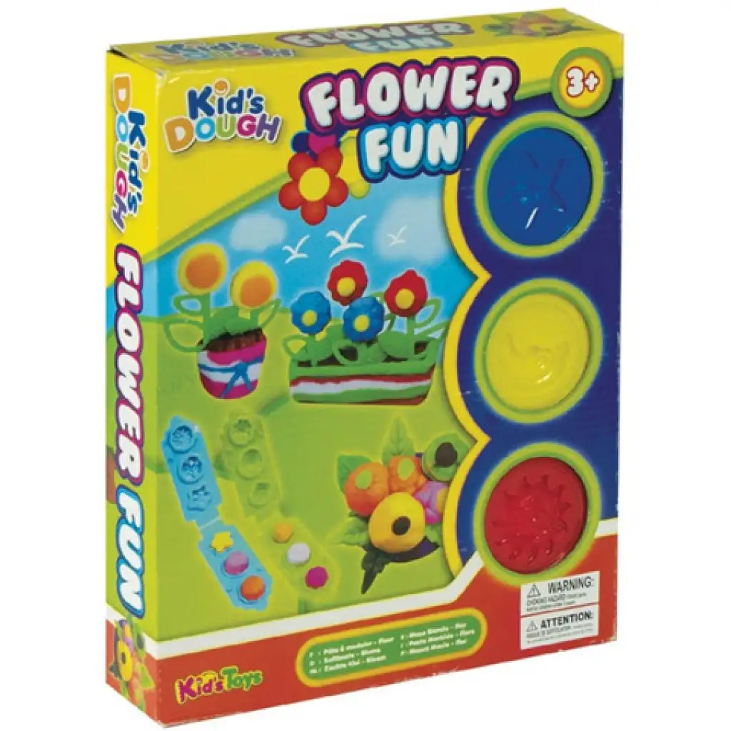 imagen de Set de plastilina de flores en 3 colores 1