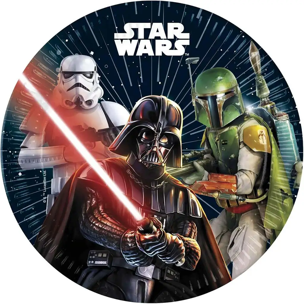 imagen de Set de platos de papel de Star Wars de 8 unidades de 23 cm 1