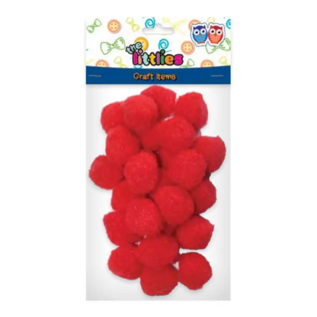 imagen de Set de pompones rojos de 15mm 60ud 1