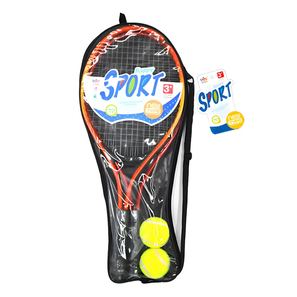 imagen de Set de raquetas de tenis con 2 pelotas en bolsa de 52cm 1