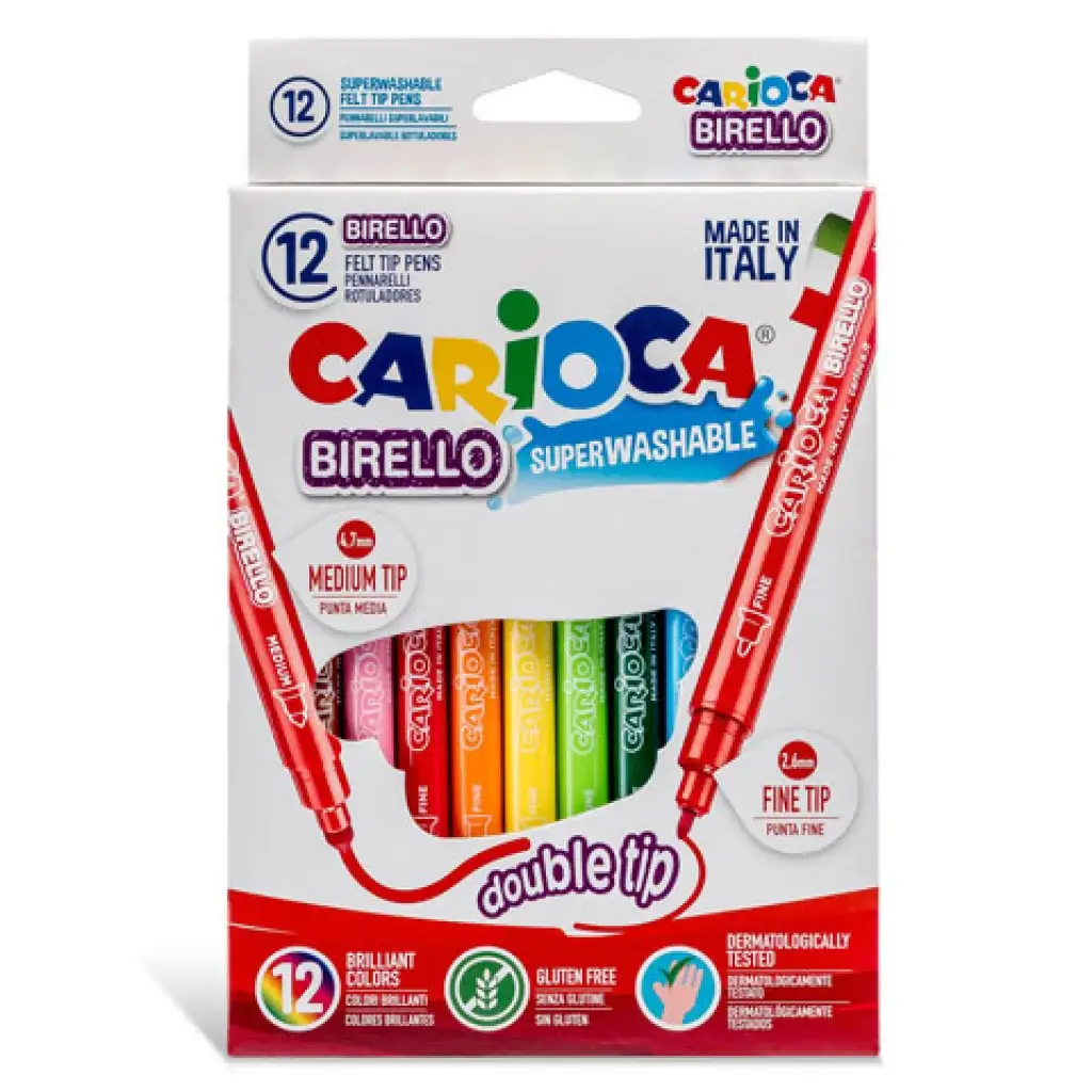 imagen de Set de rotuladores de doble punta 12ud - Carioca 2