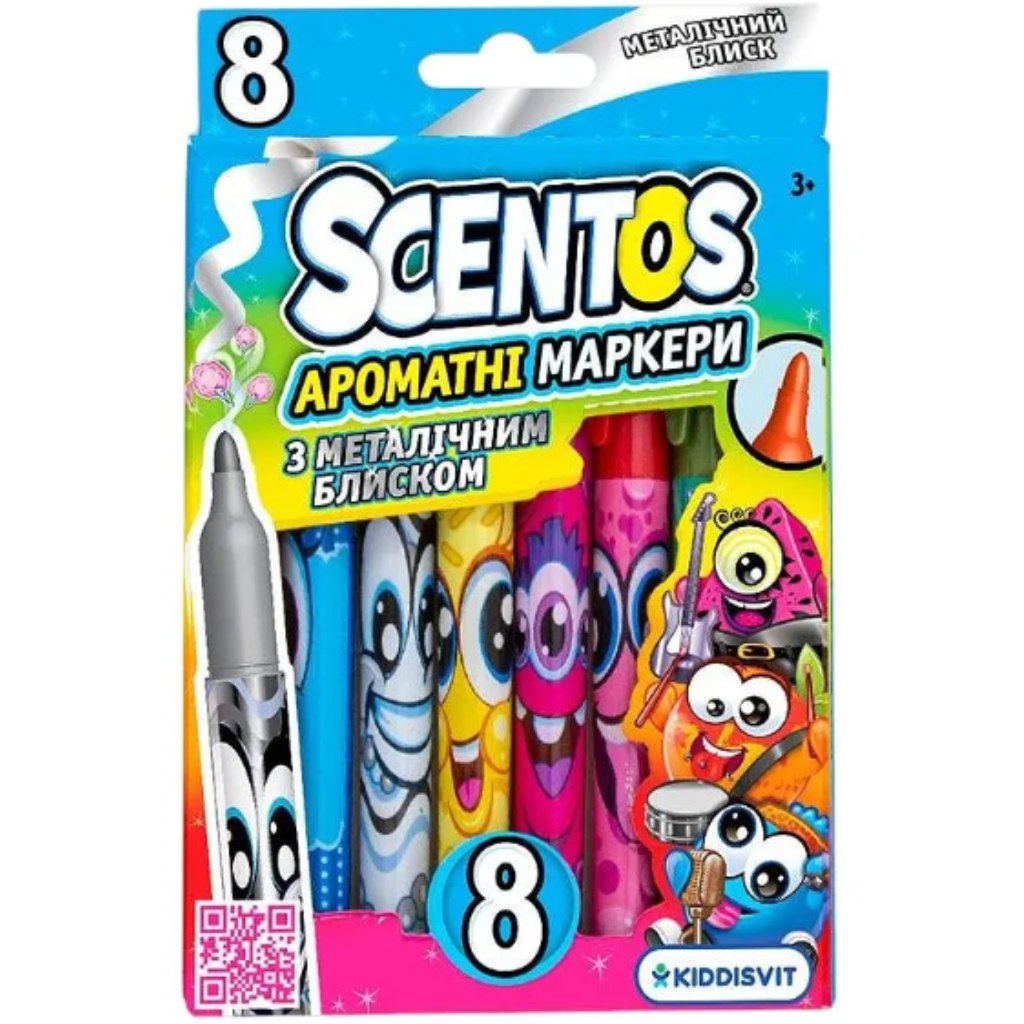 imagen de Set de rotuladores metálicos aromáticos de 8 piezas Scentos 1