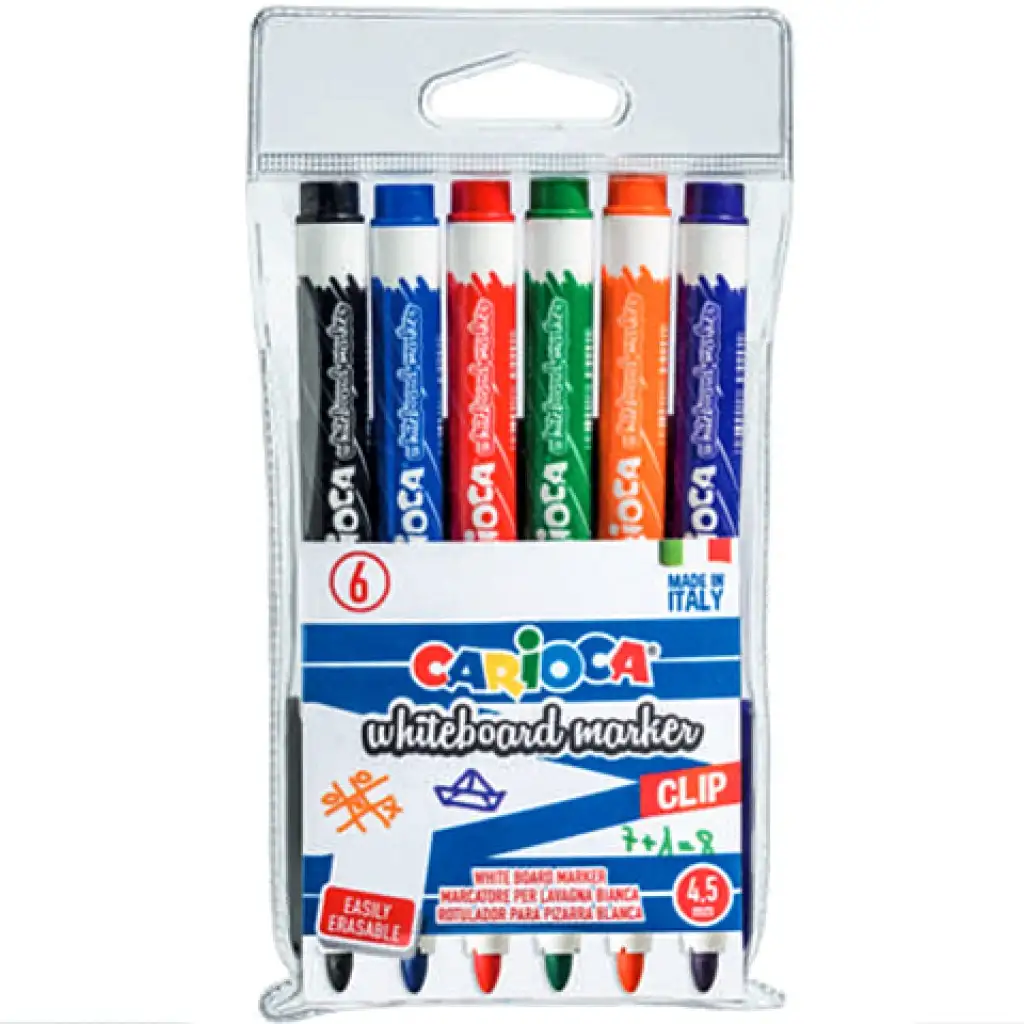 imagen de Set de rotuladores para pizarra Carioca 4,5mm 6 unidades 1