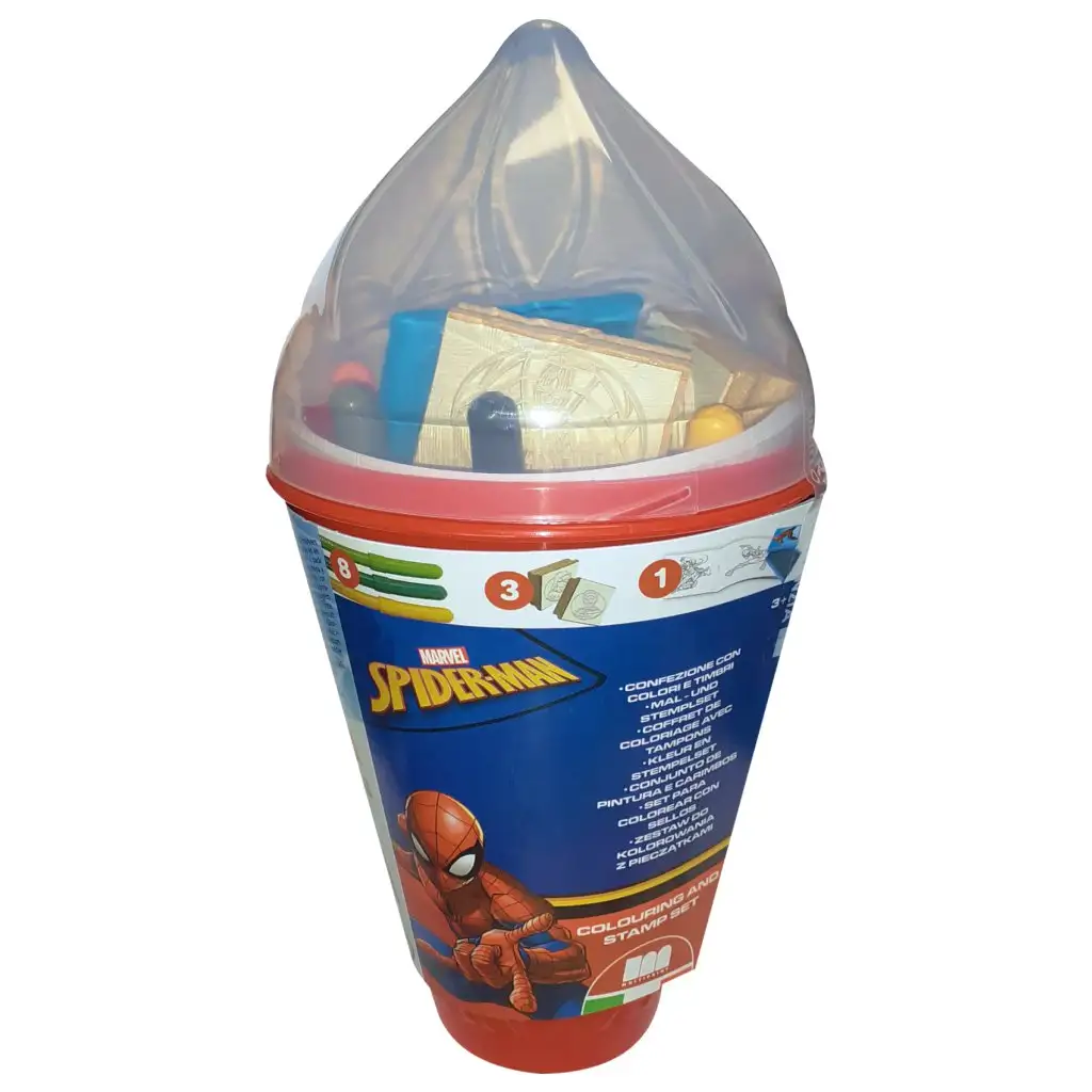imagen de Set de sellos de Spider-Man en caja con forma de helado - Multiprint 1