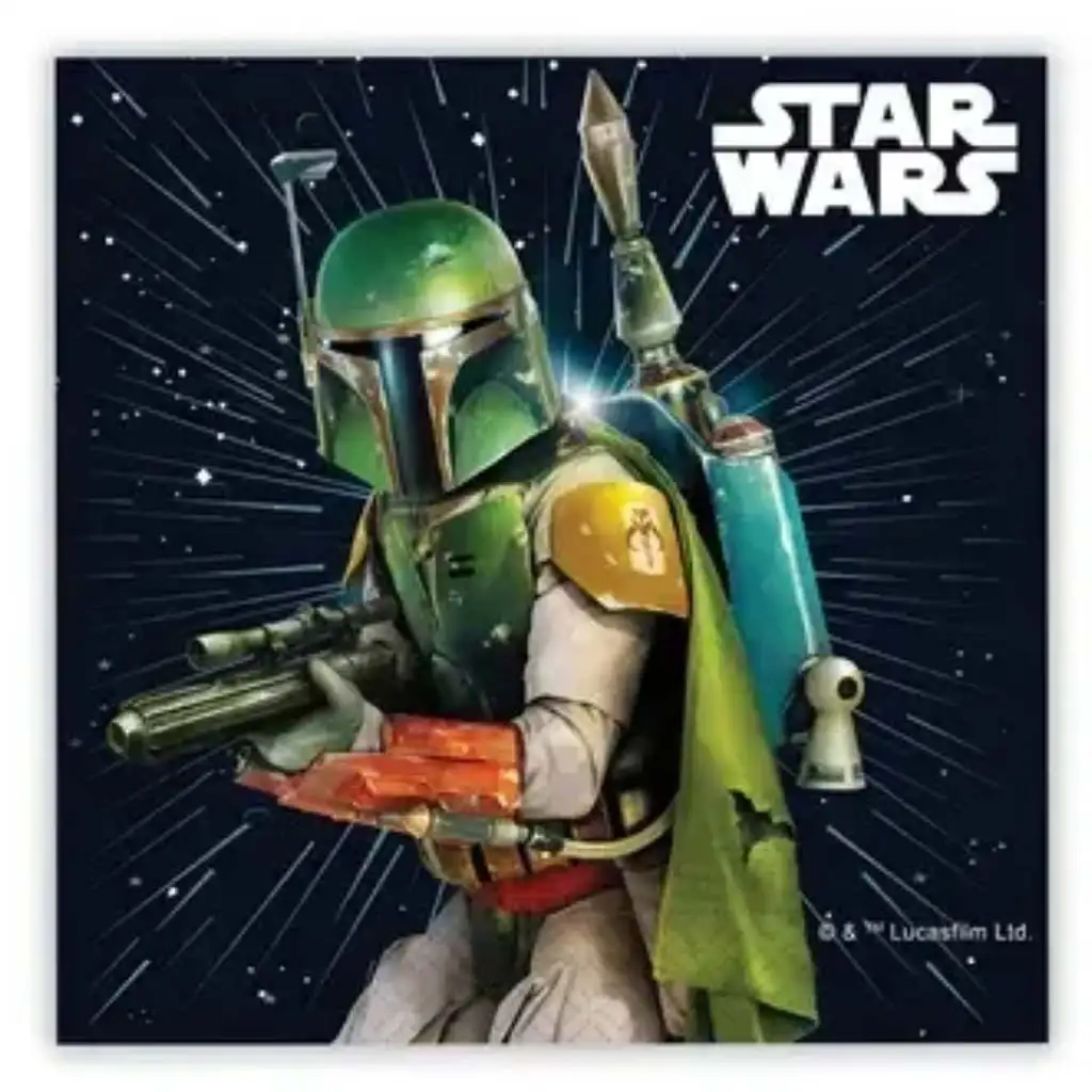 imagen de Set de servilletas de papel de Star Wars – 2 capas, 33x33 cm, 20 unidades 1