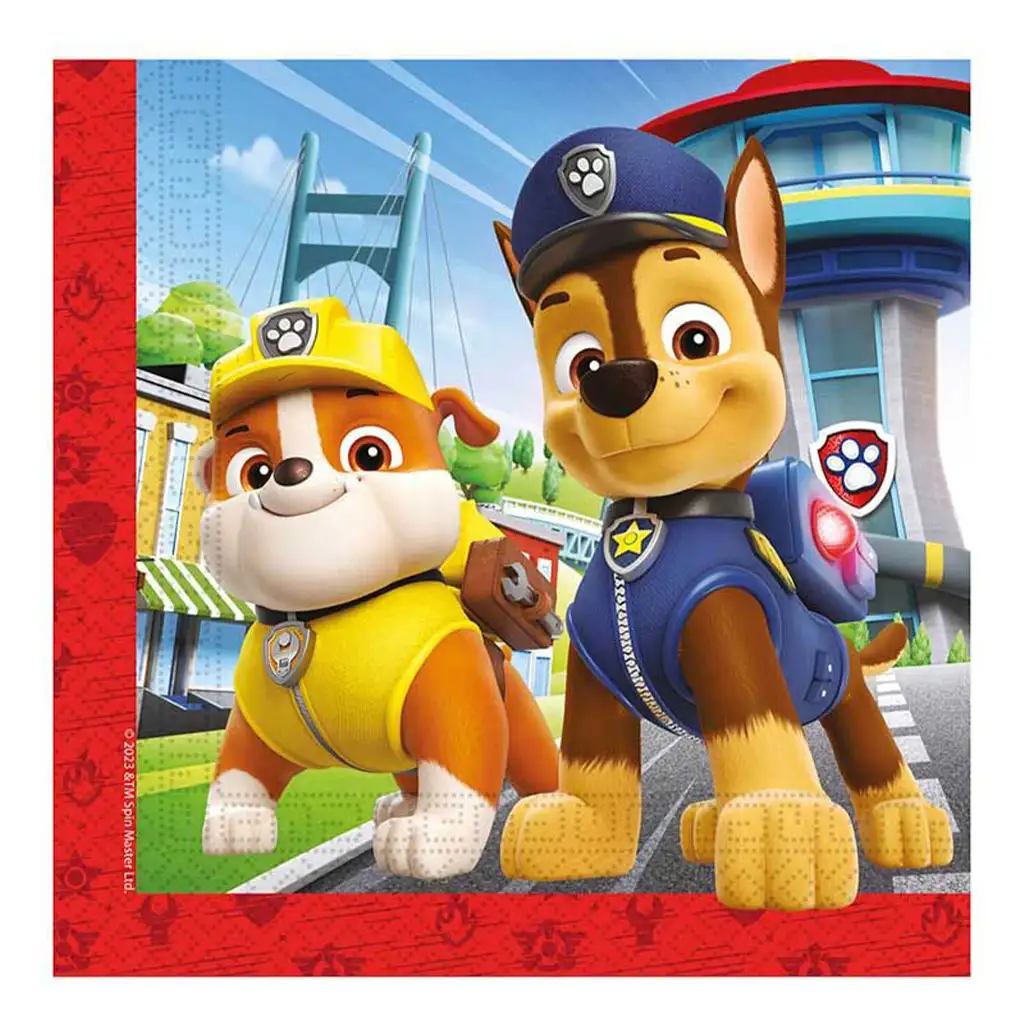 imagen de Set de servilletas de Paw Patrol – 2 capas, 33x33 cm, 20 uds 1