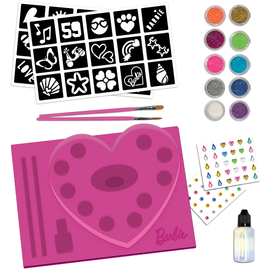 imagen de Set de tatuajes de brillo de Barbie - Lisciani 2