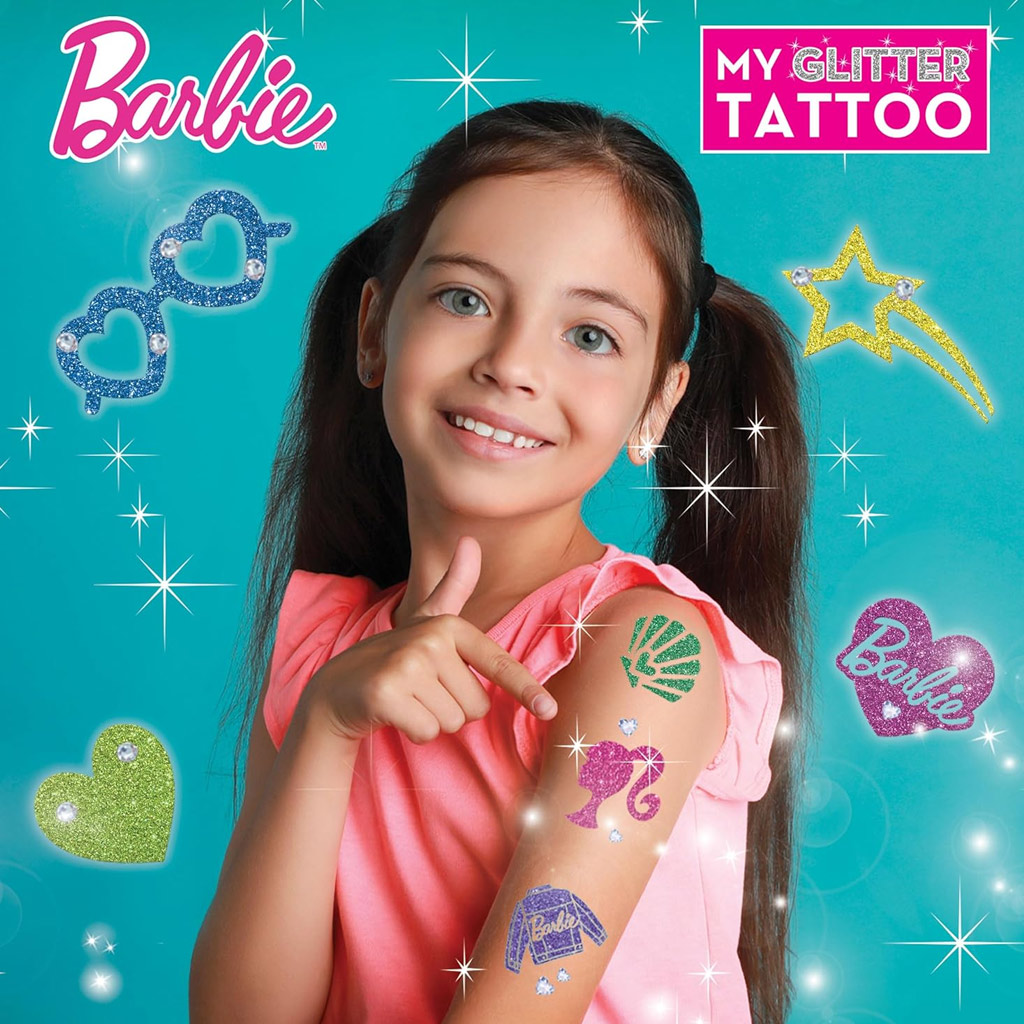 imagen de Set de tatuajes de brillo de Barbie - Lisciani 3