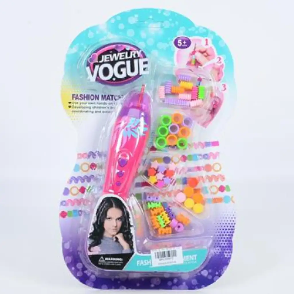 imagen de Set de trenzado de cabello con enhebrador de cuentas 1