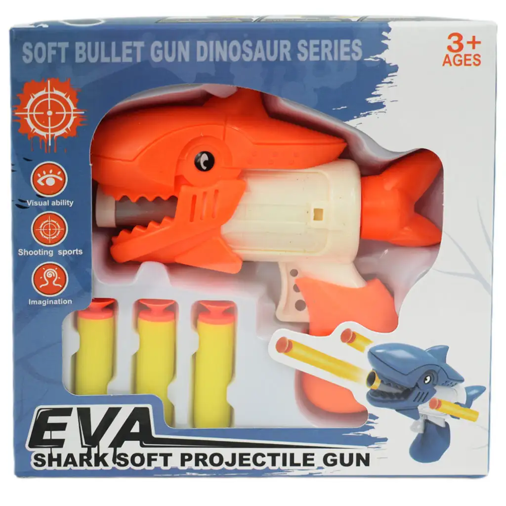 imagen de Shark Attack: Lanzador de espuma con proyectiles 13cm 4