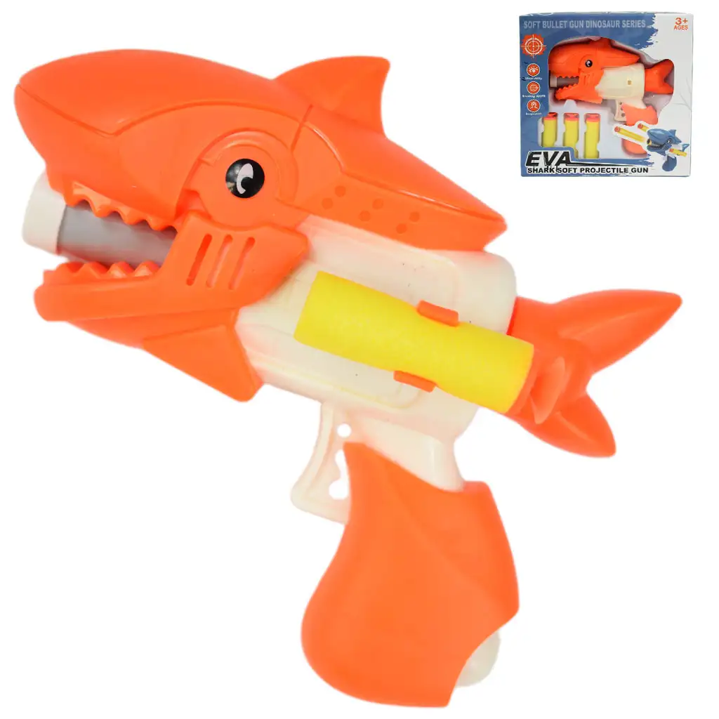 imagen de Shark Attack: Lanzador de espuma con proyectiles 13cm 1