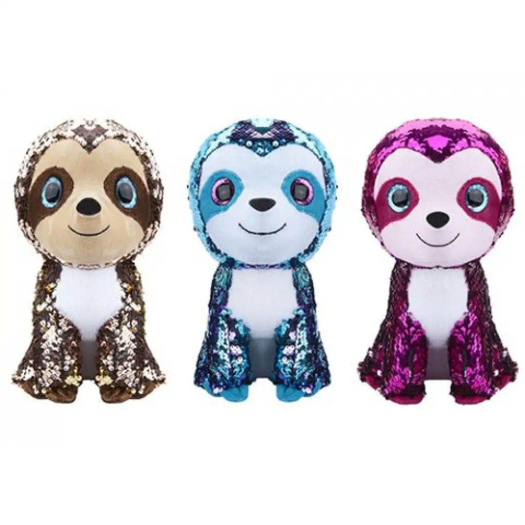 imagen de Shimmeez: Figura de peluche de perezoso Simiflitter de 25 cm en 3 versiones 1
