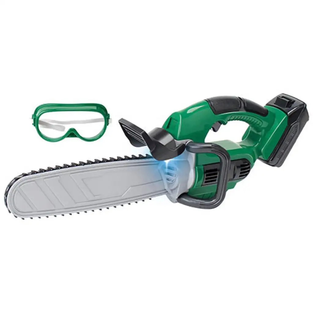 imagen de Sierra eléctrica PowerTool con gafas de protección para niños 2