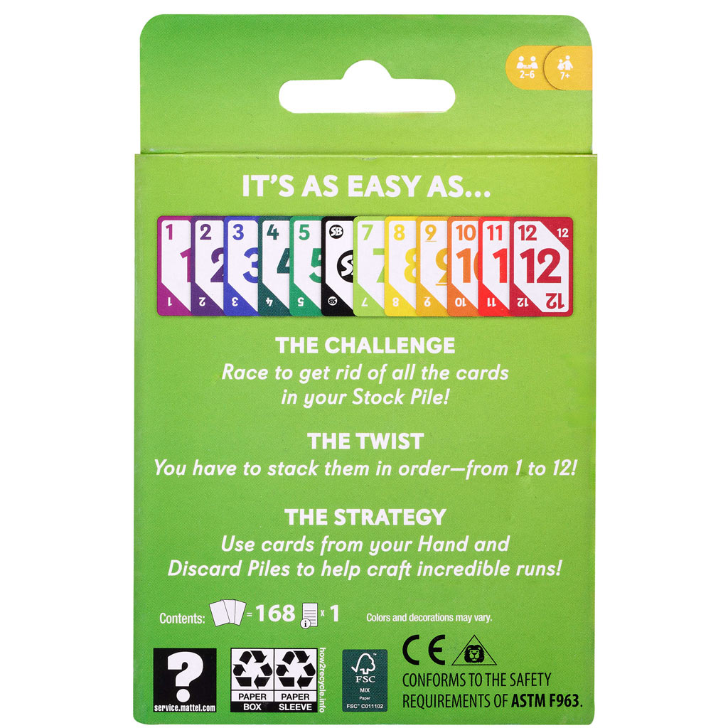 imagen de SKIP-BO juego de cartas - Mattel 4