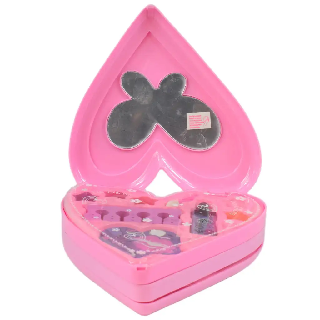 imagen de S&Lí Cosmetics: Paleta de maquillaje y uñas premium en caja con forma de corazón de tres niveles 3
