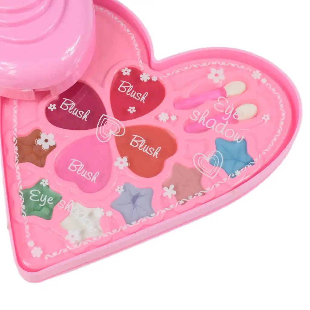 imagen de S&Lí Cosmetics: Paleta de maquillaje y uñas premium en caja con forma de corazón de tres niveles 5