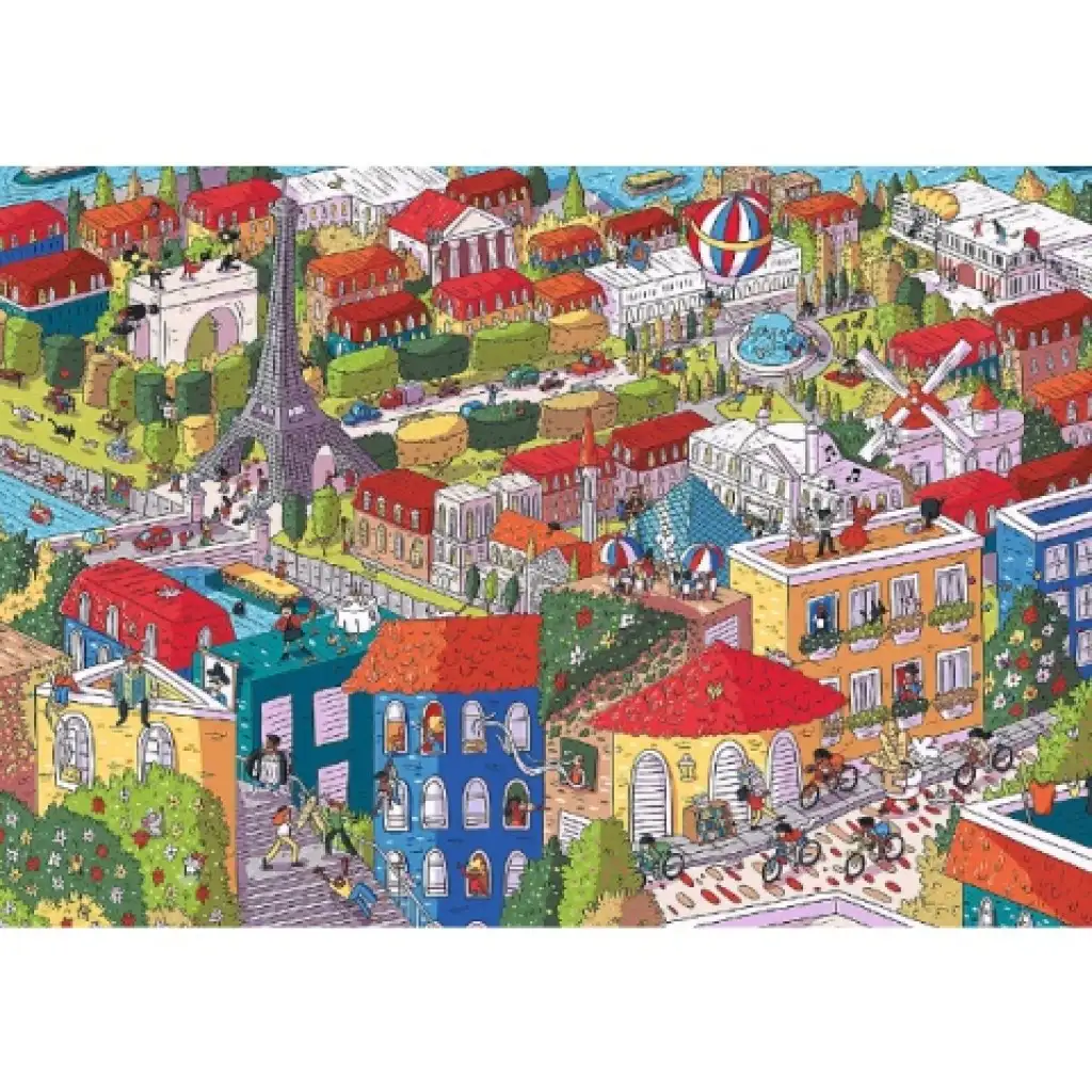 imagen de Sneaky Peekers: Puzzle de París de 1000 piezas - Trefl 2