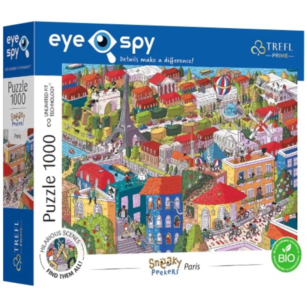imagen de Sneaky Peekers: Puzzle de París de 1000 piezas - Trefl 1