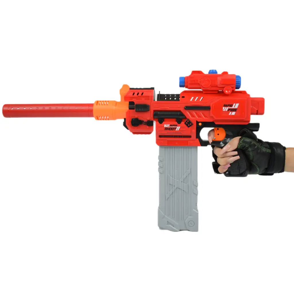 imagen de Sniping: Arma de dardos de esponja eléctrica transformable con balas y diana 79cm 3