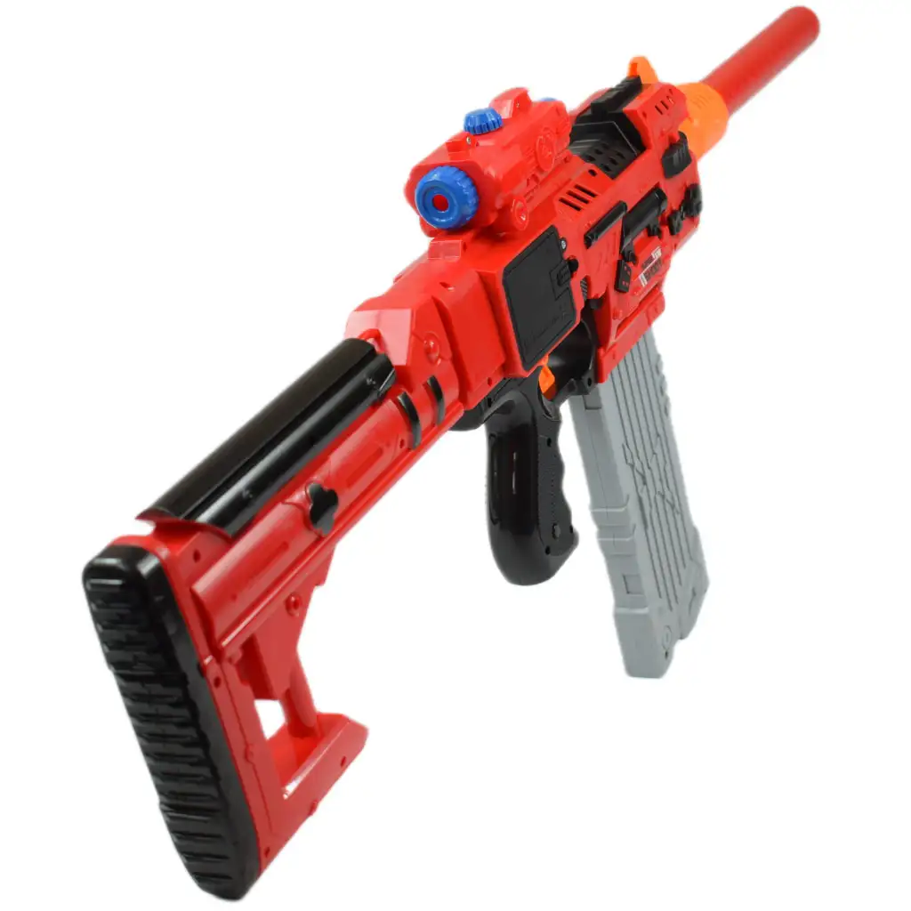 imagen de Sniping: Arma de dardos de esponja eléctrica transformable con balas y diana 79cm 6