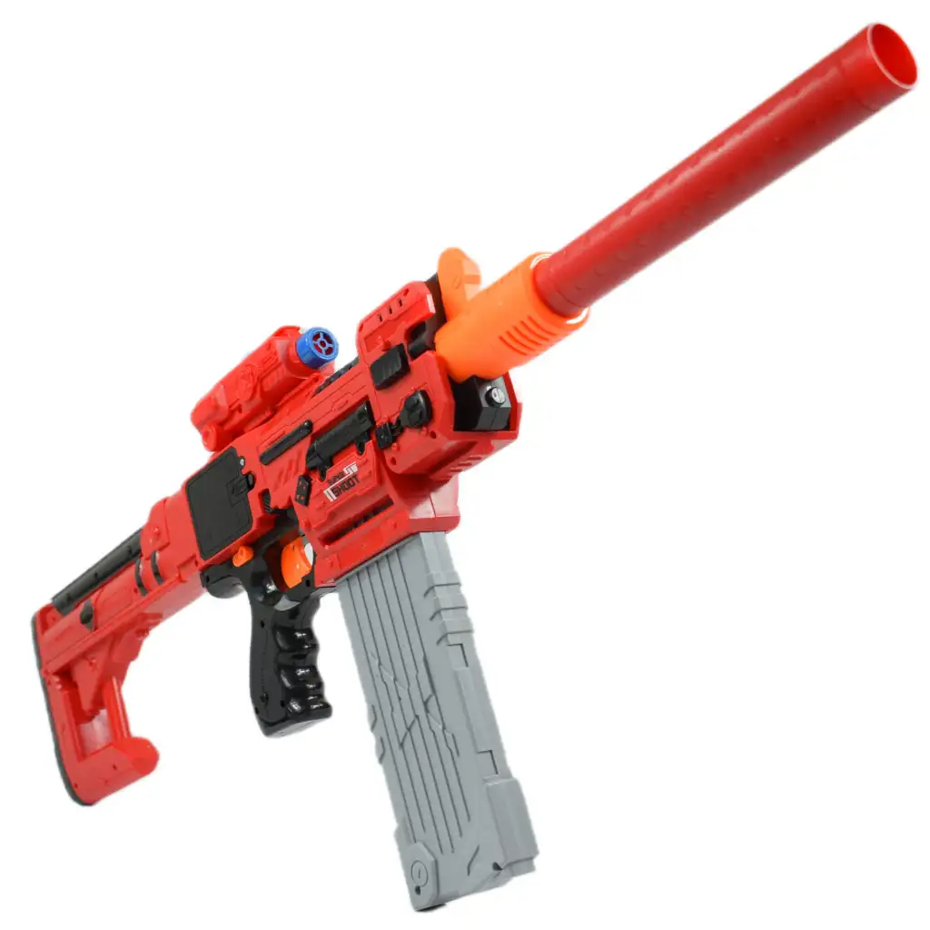 imagen de Sniping: Arma de dardos de esponja eléctrica transformable con balas y diana 79cm 7