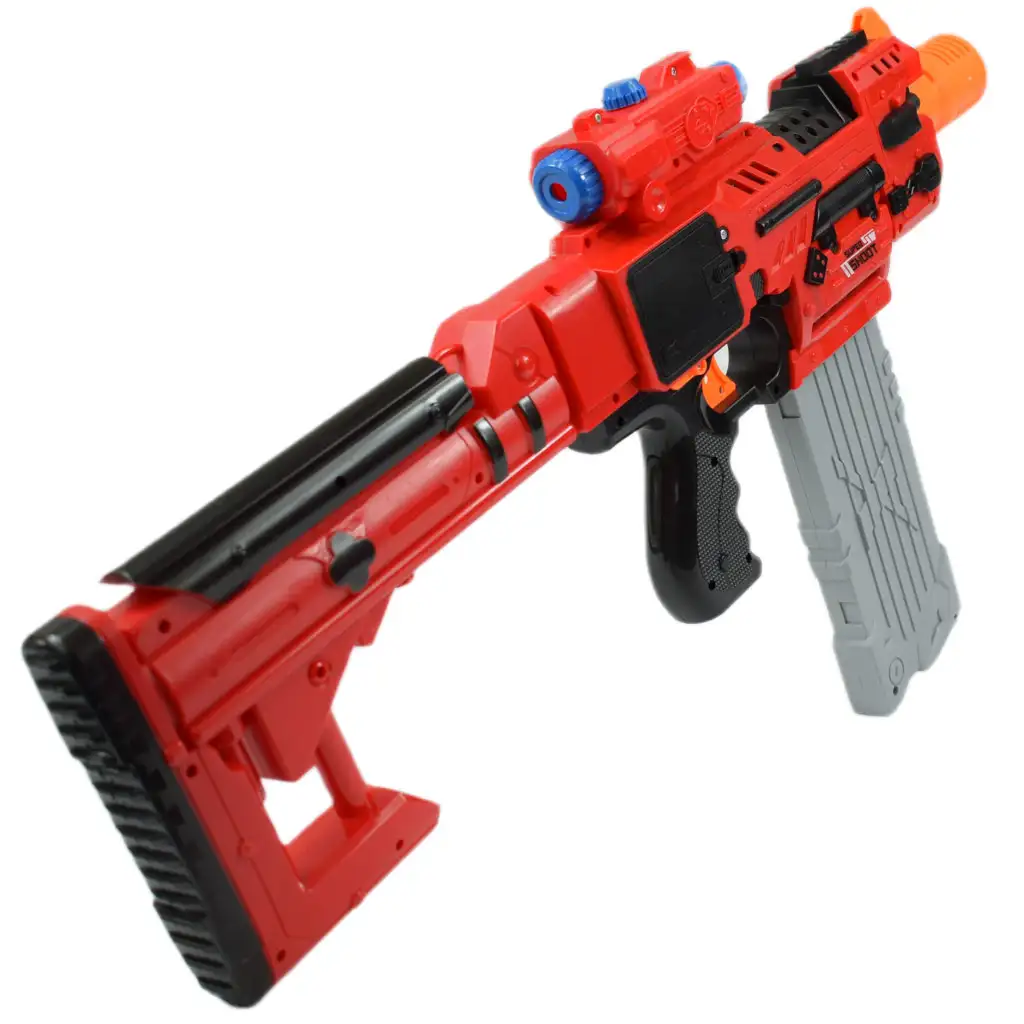 imagen de Sniping: Arma de dardos de esponja eléctrica transformable con balas y diana 79cm 9
