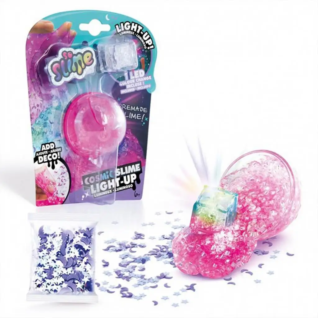 imagen de So Slime slime cósmico iluminado por LED en varias versiones 3
