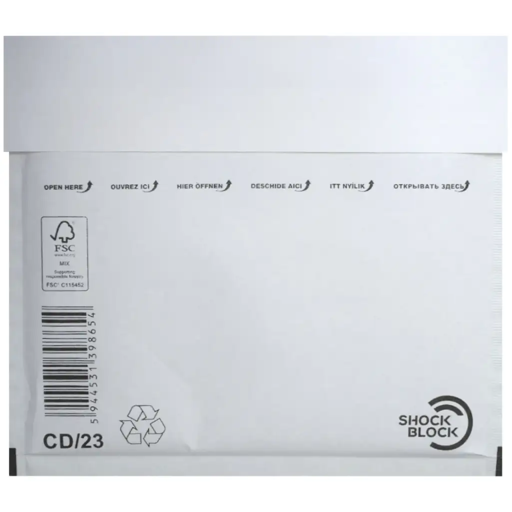 imagen de Sobre acolchado CD-23 180x165mm 1ud 1